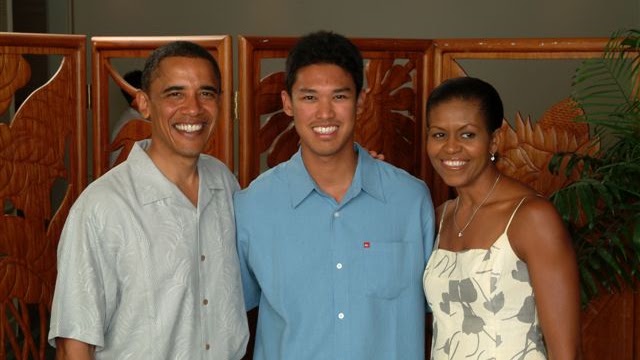 Micah with Barack and Michelle Obama