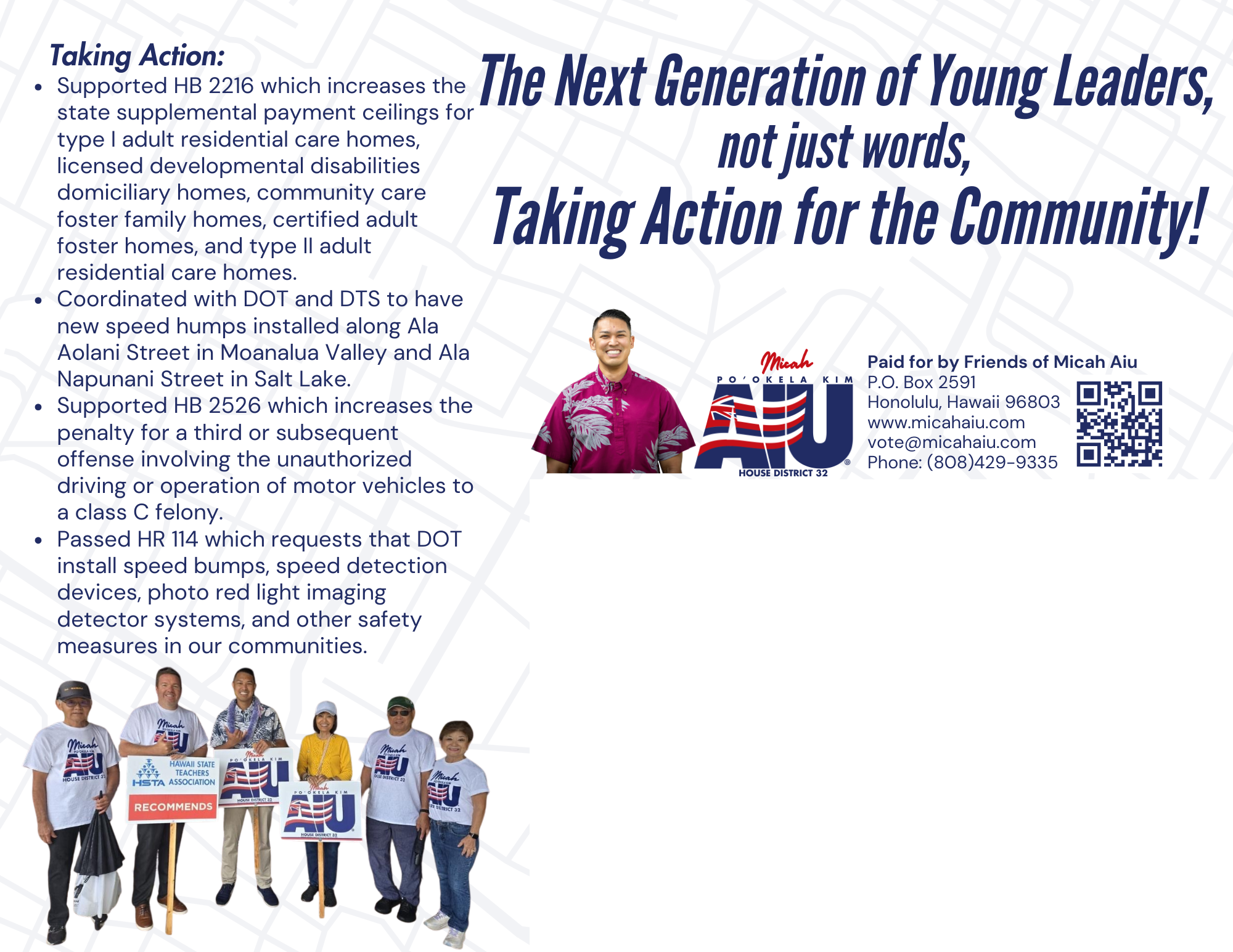 2024 campaign flyer: public safety and care-home measures — open full-size image
